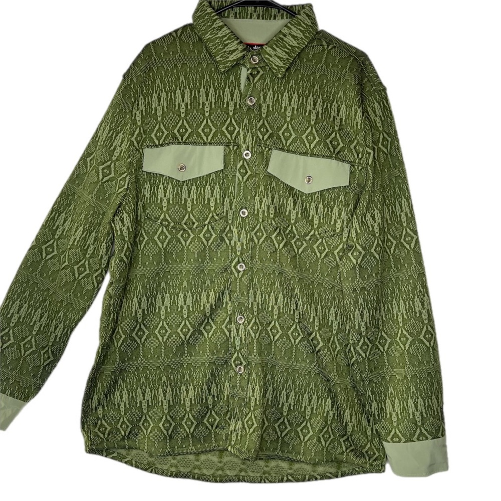 Avalanche Outdoor Supply Co Mens Green Long Sleeve Button Down Shirt size XL
